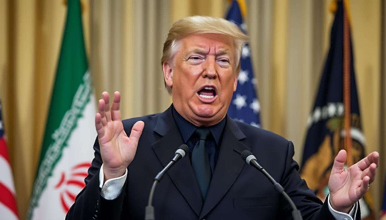 an iranian official criticizes trump's ceasefire announcement, calling it 'fake news' and challenging its validity.